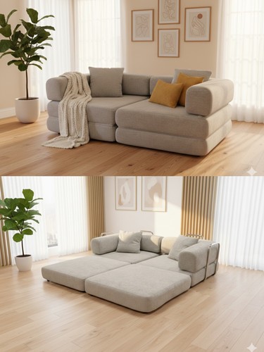 Wphome gray convertible - -convertible, sofa