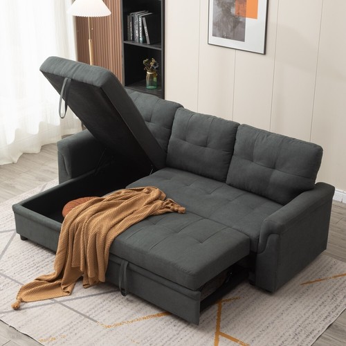 Grey fabric seater - 3,