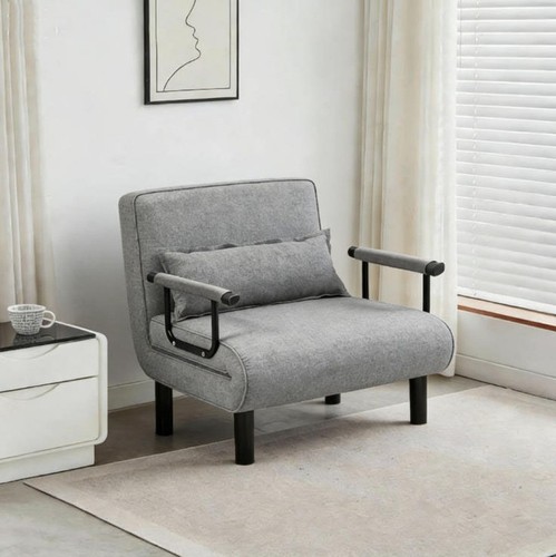 Single fabric sofa bed sleeper - bed,
