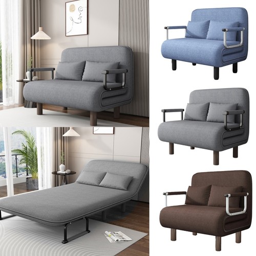 Double fabric sofa bed sleeper - fabric,