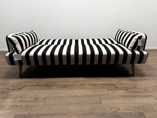 Andy black and white fabric - black,