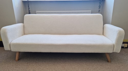 Cream boucle fabric versatile
