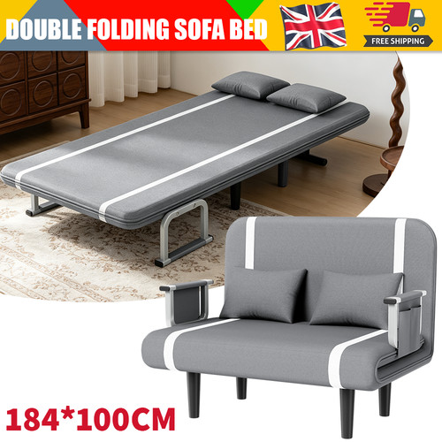 184cm double fabric sofa bed - 184cm,