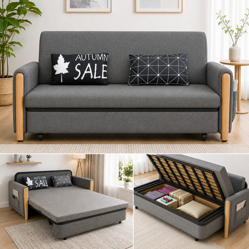 Seater pull out sofa - 2,