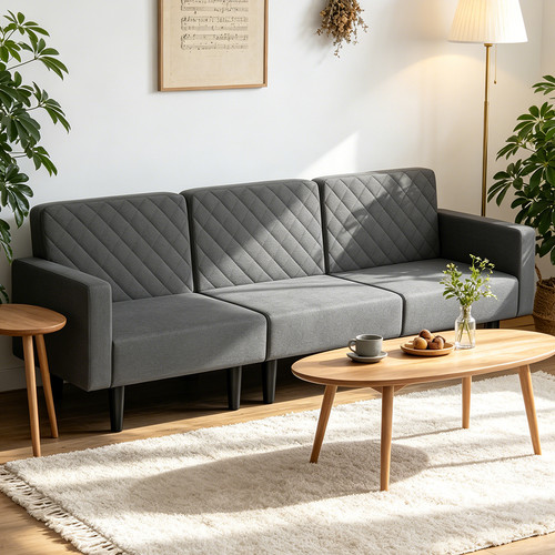 Grey seater fabric - fabric, foam