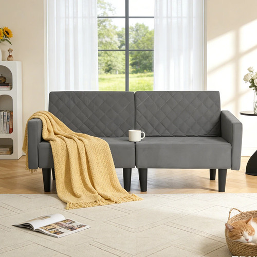 Double fabric sofa bed - double,