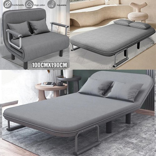 Double fabric sofa bed sleeper - sofa,