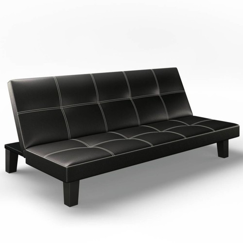 Seater sofa bed fabric faux - 3,