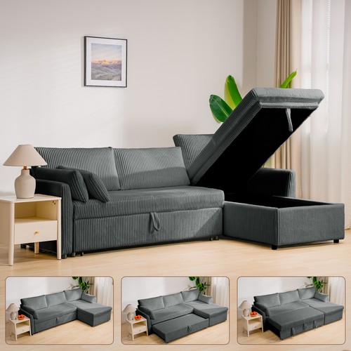 Seater sofa bed with storage - 3,