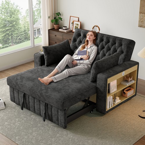 Folding sofa bed grey - folding,