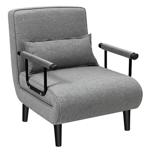 Upholstered fabric sofa bed - sofa,